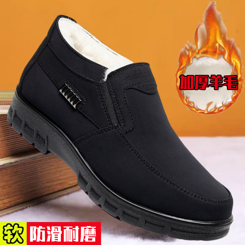 老北京布鞋棉鞋加绒保暖