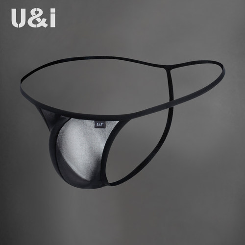 u＆i丁字裤男透气薄款枪弹分离