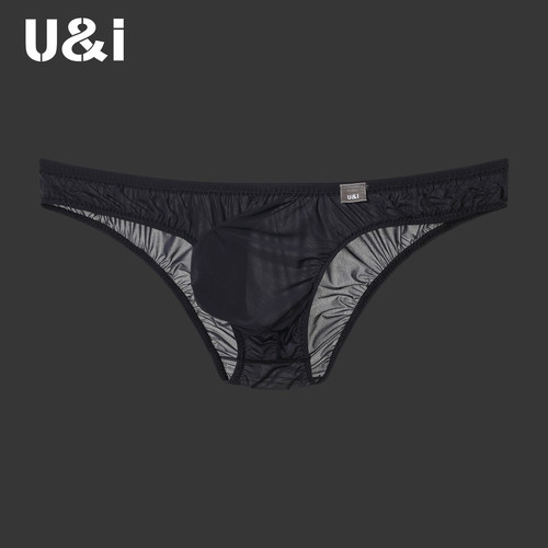 U&I性感三角内裤一片式激凸囊袋