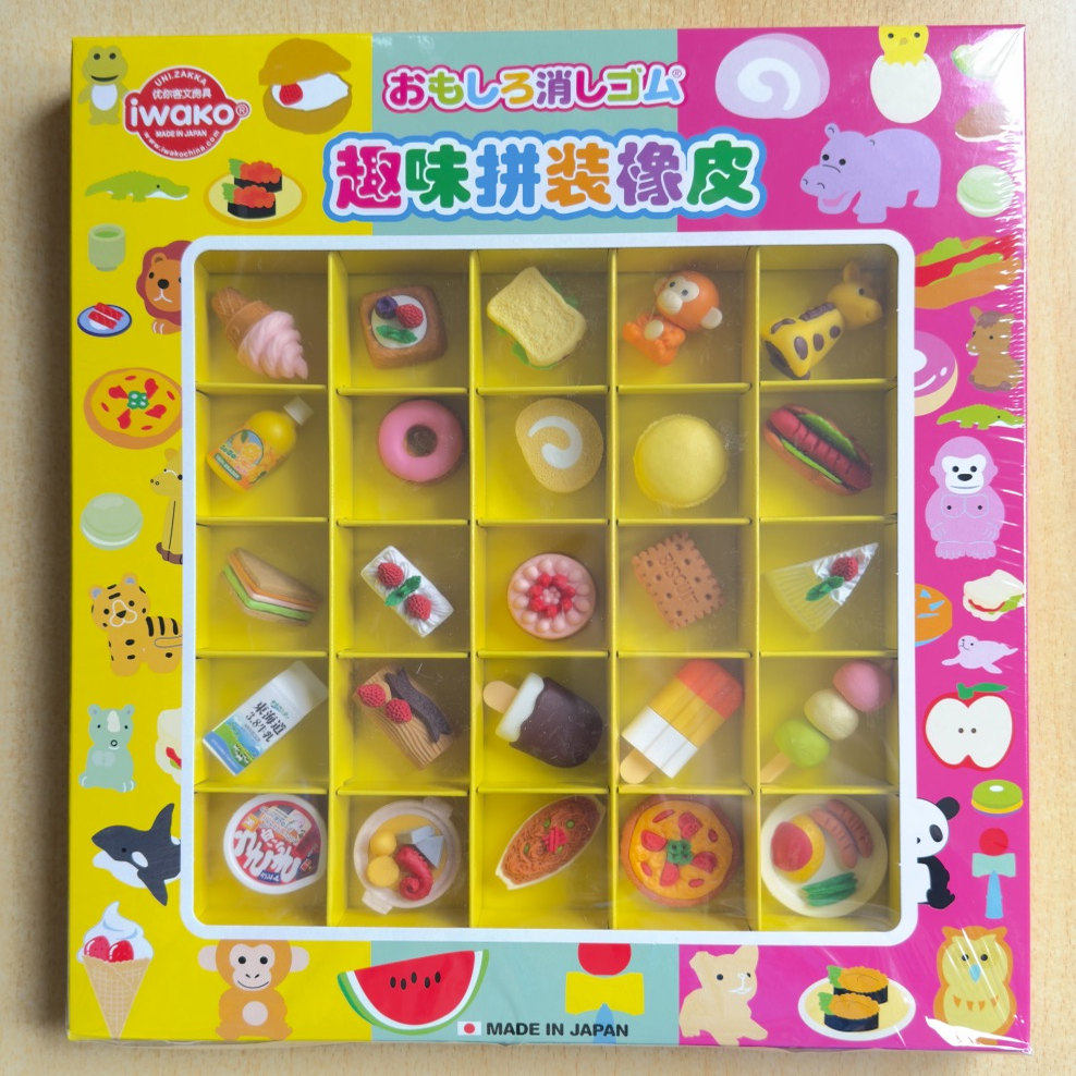 日本原装卡通3D拼装橡皮擦