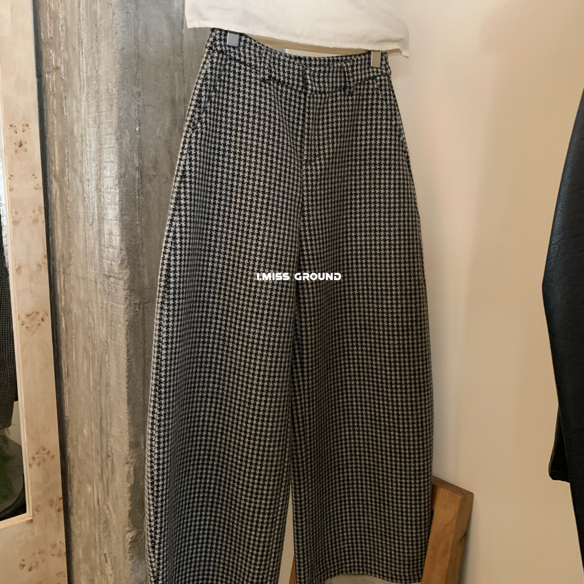 Cecil冬上新高品质格纹羊毛休闲裤含80羊毛H80787