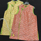 可可 t526 马甲YS2 26年早春新中式 极简提花中长款