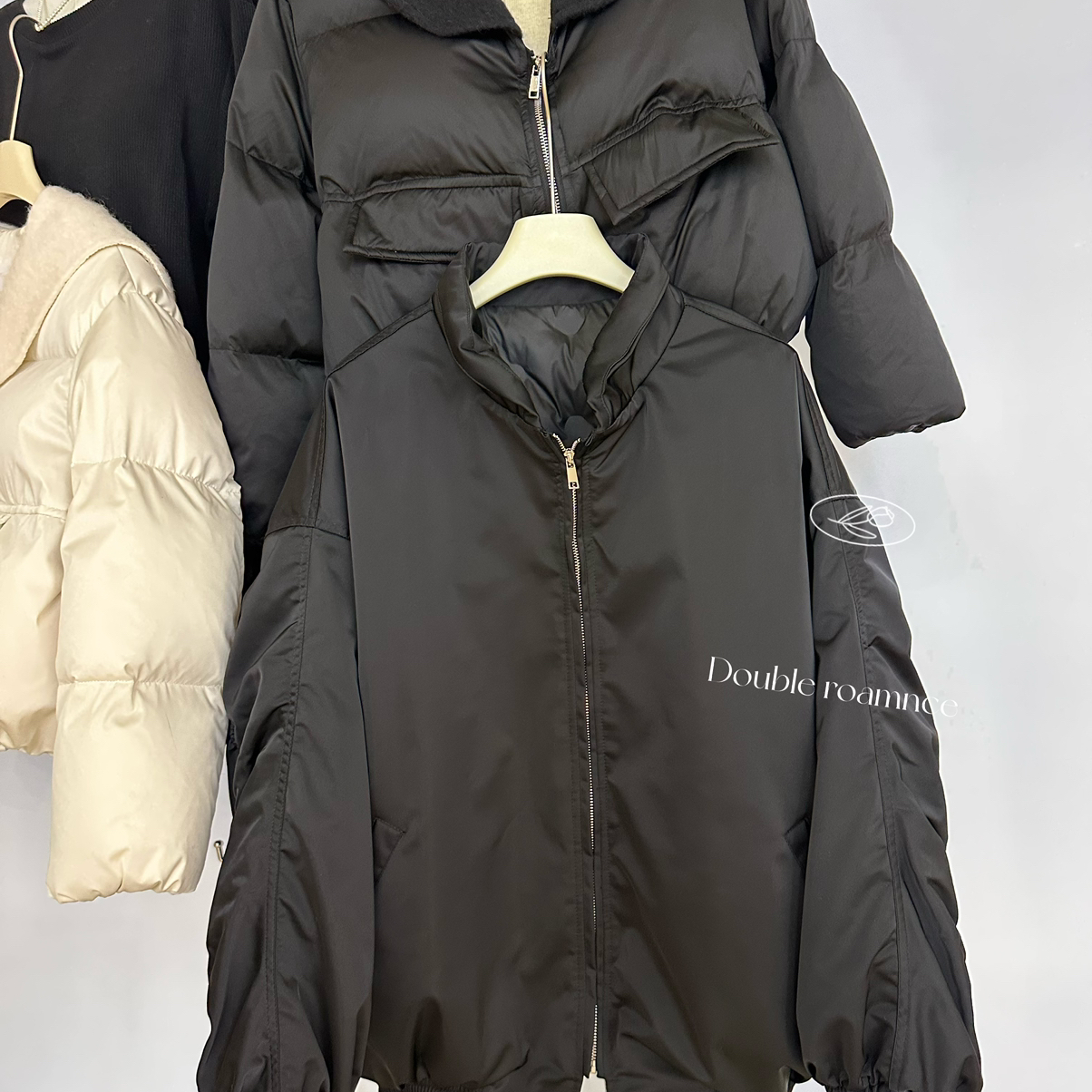 Cecil日记宽约棒球服酷酷的宽松保暖羽绒服外套251703