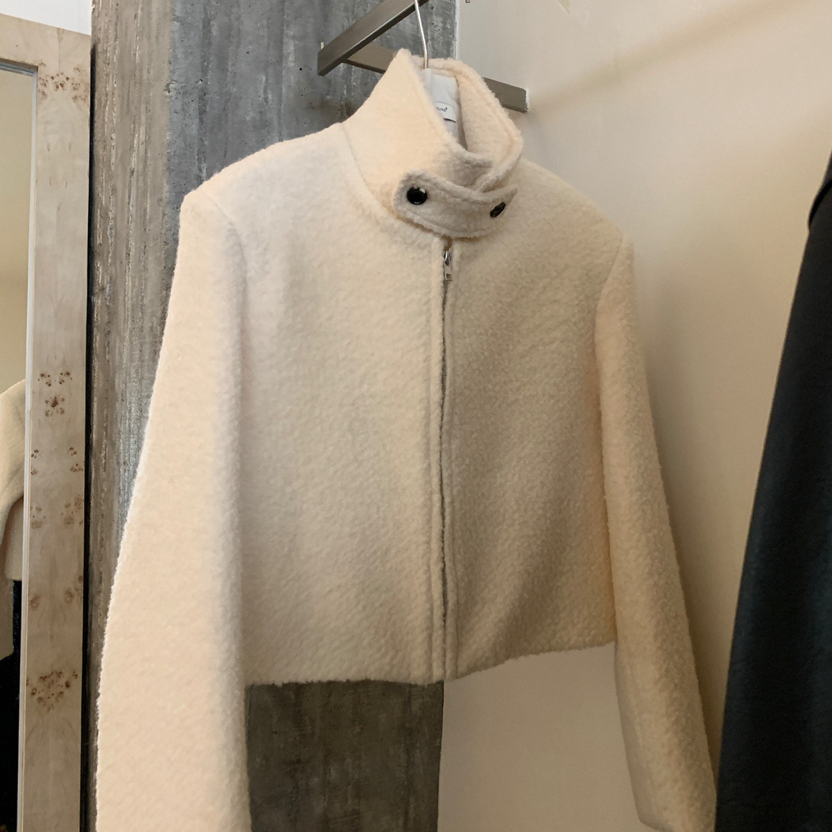 Cecil冬上新韩标升级羽绒里衬立领百搭羊毛外套H708