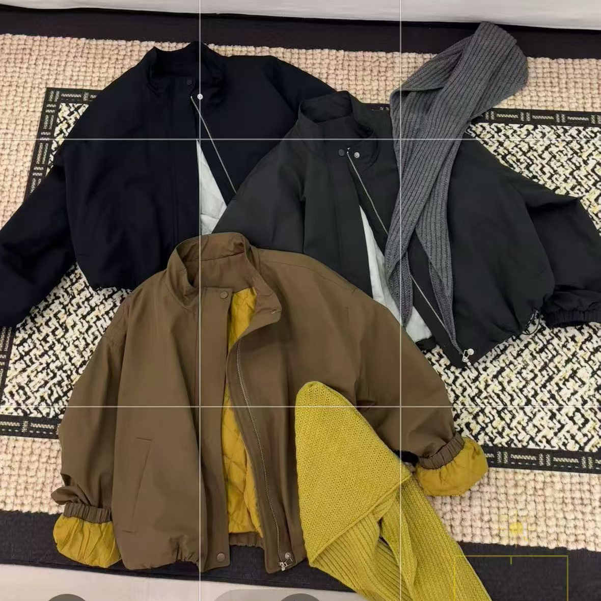 Cecil冬上新法式复古设计感韩系短外套配披肩8997加棉