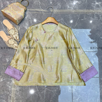可可-26年春款极简大牌老钱新中式桑蚕丝小衫YS1-t664