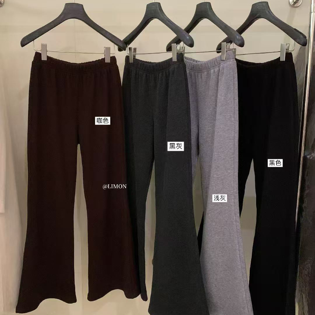 Cecil秒变大长腿高腰显瘦微喇加绒休闲裤9331