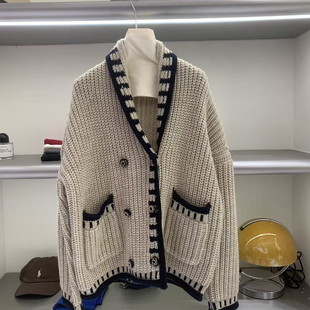 Cecil整件超级厚实韩系休闲慵懒风减龄保暖毛衣81236