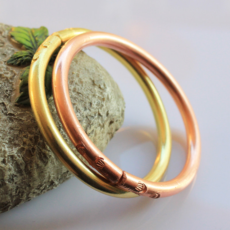 纯手工纯铜手镯紫铜手镯黄铜手镯铜饰品纯铜手镯