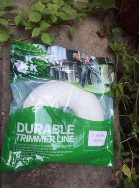 KKK（500G）耐磨白色红色割草线打草线尼龙线尼龙绳割草头割灌机