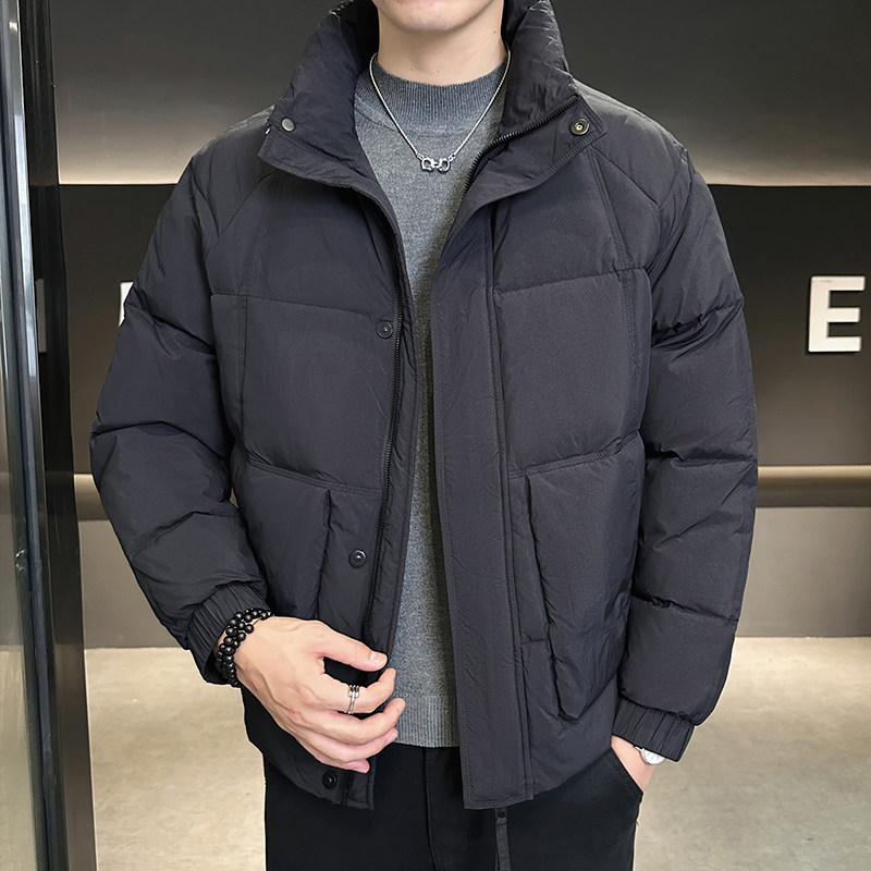 轻薄羽绒服男士冬季加厚2025新款今年流行爆款高级感短款工装外套