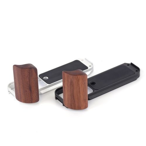 适用富士XT30II实木手柄竖拍L型快装板麦克风补光灯