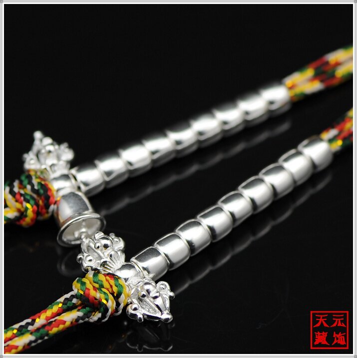 金银彩绳款挂坠流苏佛珠菩提子