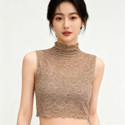 柔软蕾丝假领子女毛衣内搭