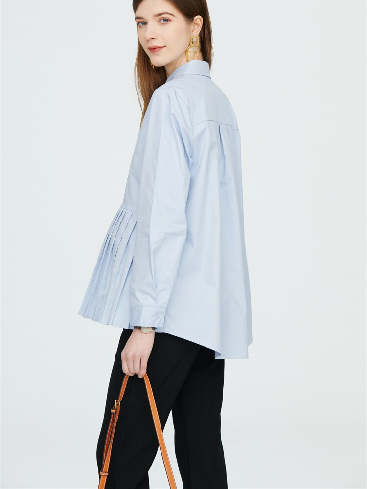 BUSINESS PREGNANT WOMAN INTERVIEW PROFESSIONAL WEAR SPRING AUTUMN SHIRT WORKWEAR WORK MATERNITY WEAR BLOUSE COMMUTER COTTON SHIRT