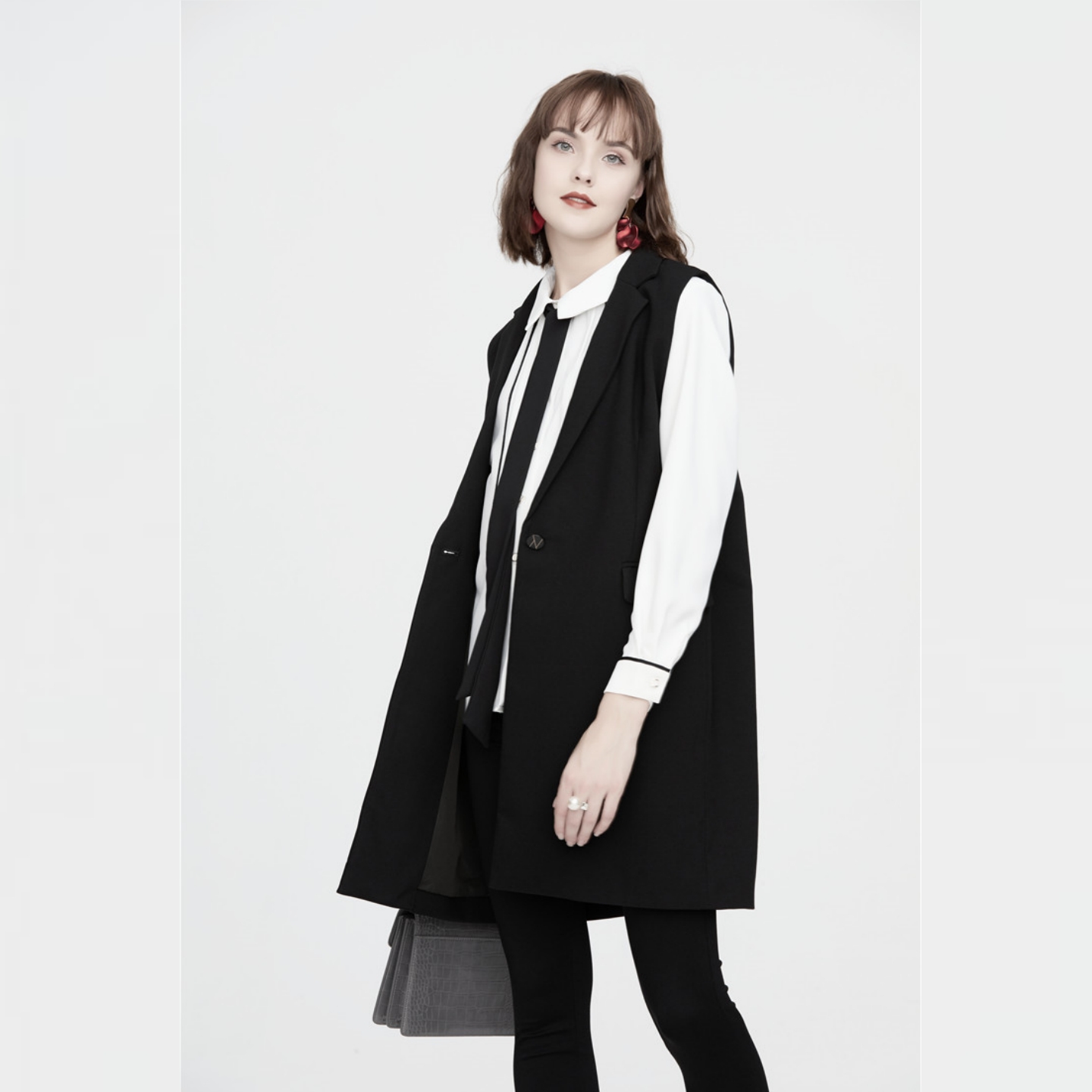 孕妇装秋装2025新款通勤马甲长款