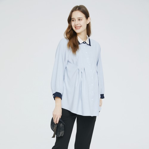 孕妇通勤职业装2025新款衬衫上衣