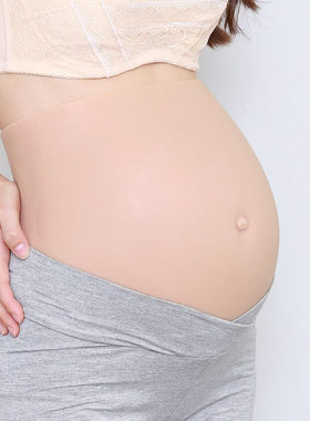 假肚子假怀孕仿真代孕道具孕妇拍摄演出夏天一体式肚皮逼真双胞胎