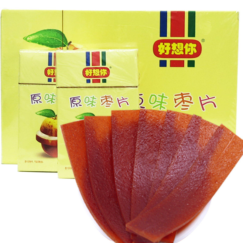 好想你枣片三代烟盒原味500精装