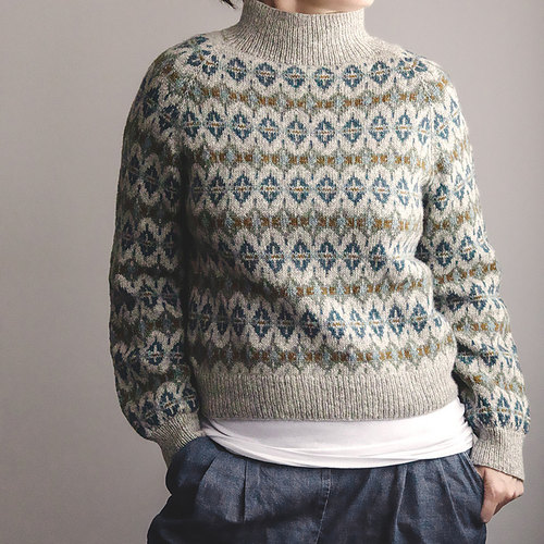 【英文解】0123-Old Compass sweater（非成品）英文编织说明