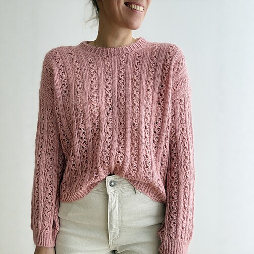 【英文解】 0117-Lina Sweater（非成品）英文编织说明