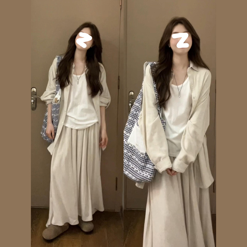 2025夏季新款新中式禅意国风穿搭套装连衣裙子女装爆款超火三件套