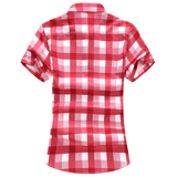 2025新款男短袖衬衫加肥加大码休闲韩版格子修身男衬衫A61p40，男装T恤，星座1203