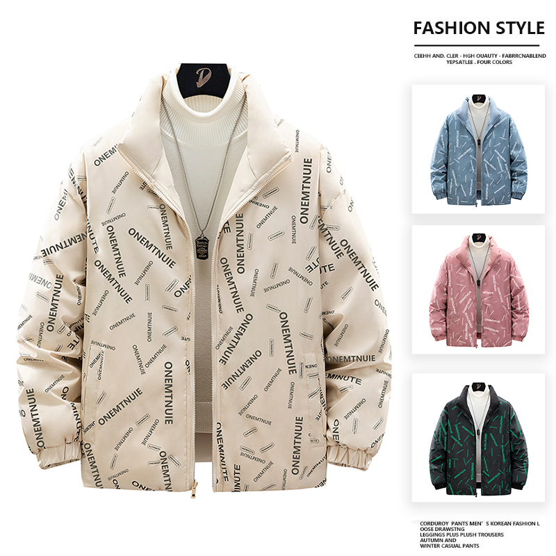 冬季棉服男双面穿韩版加厚面包服青年学生休闲棉衣MY2218p46，男装棉衣，星座1203