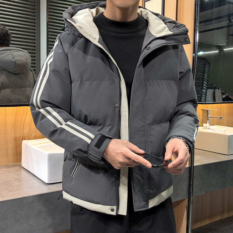 冬季棉服男连帽韩版宽松加厚棉服港风青年情侣加厚外套上衣288p48，男装棉衣，星座1203