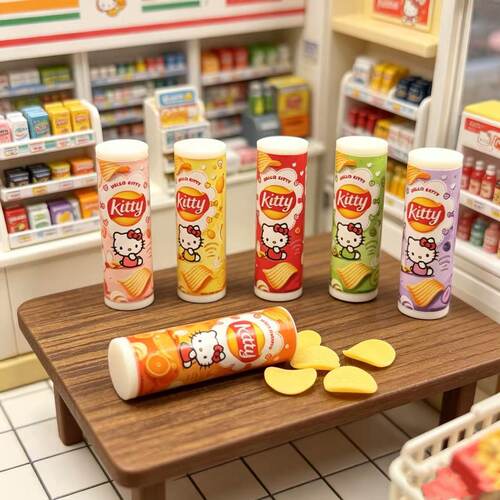 dollhouse 娃娃屋 仿真微缩 便利店超市 薯片桶 模型道具摆件食玩