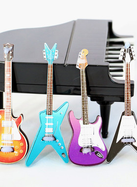 dollhouse 娃娃屋 古典吉他 流行电吉他 ob11 迷你微缩模型食玩