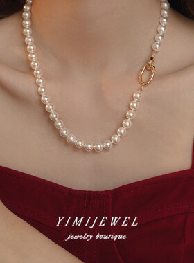 超气质~多种戴法大颗珍珠毛衣链