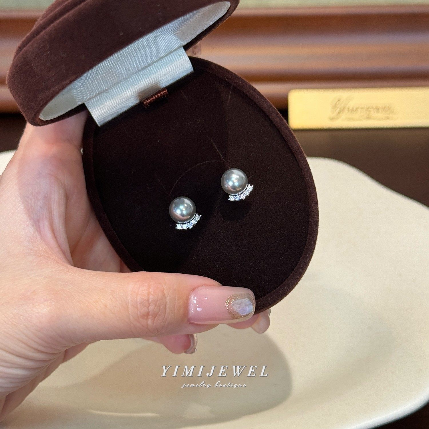 「湖泊森林」高级灰色珍珠蚊香盘耳夹无耳洞耳饰女精致小巧耳钉新,饰品/流行首饰/时尚饰品新,耳夹,淘宝优惠券,粉丝福利购,淘宝优惠卷