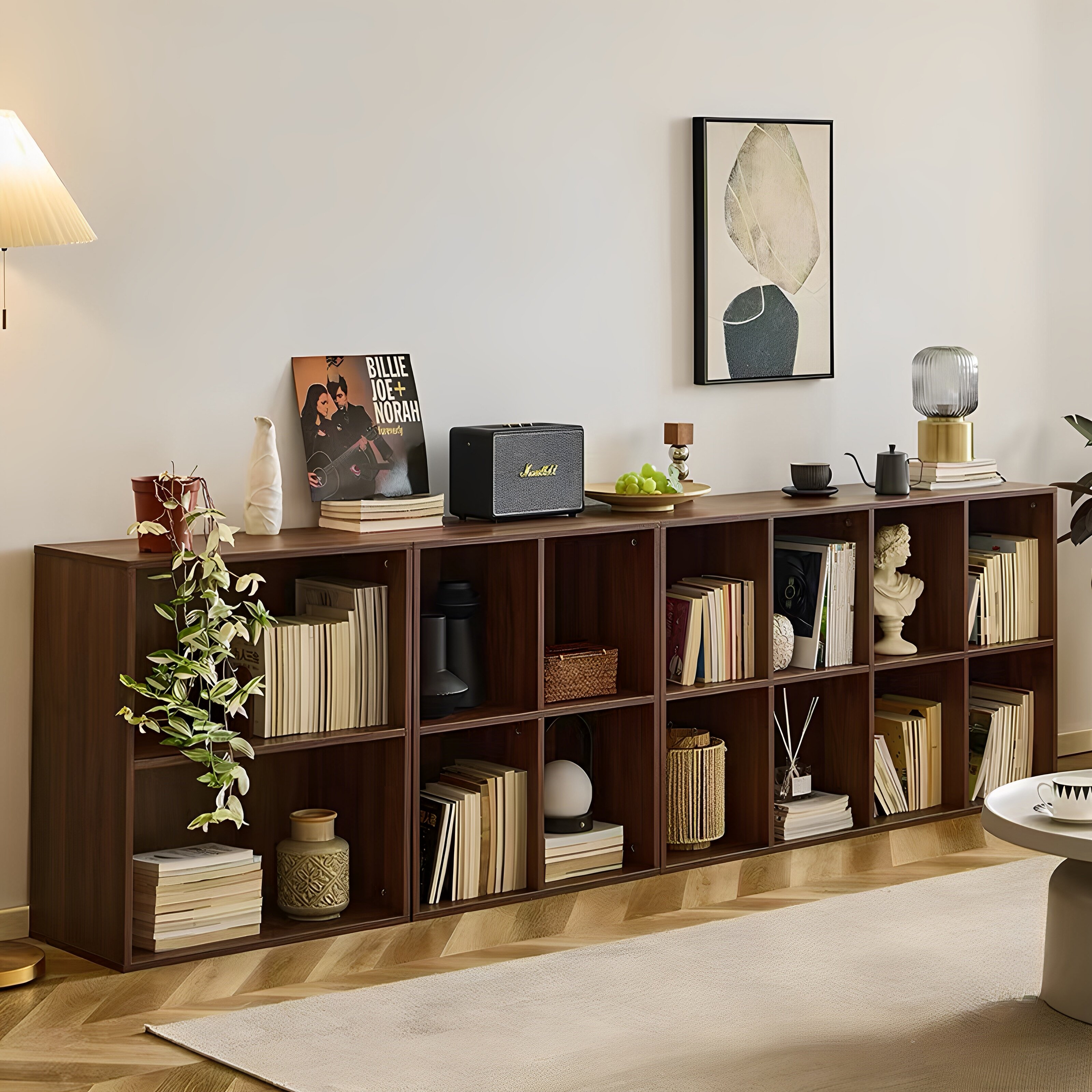 实木多层美式书柜自由组合可定制