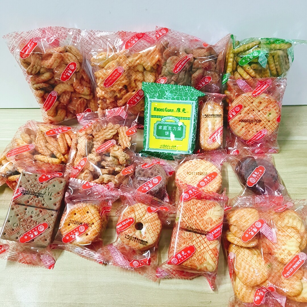 康元饼干什锦合集香酥条小熊椰子奶油朱古力夹心1000g/份食品包邮