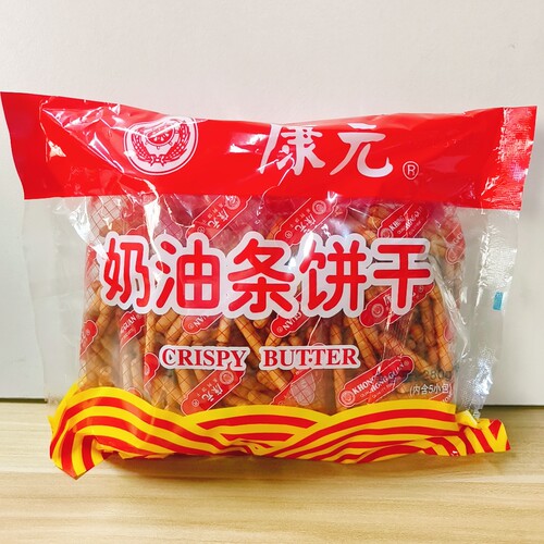 康元奶油条饼干酥香松脆香甜整箱