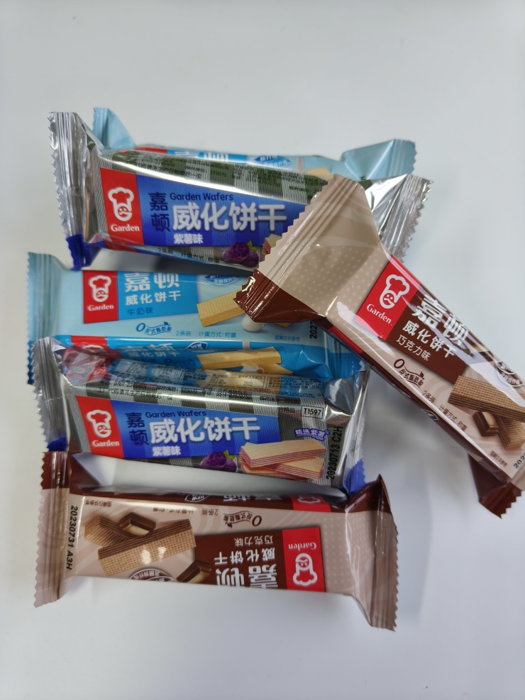 嘉顿威化饼巧克力牛奶柠檬味紫薯香酥松脆花生味小包装便携装包邮