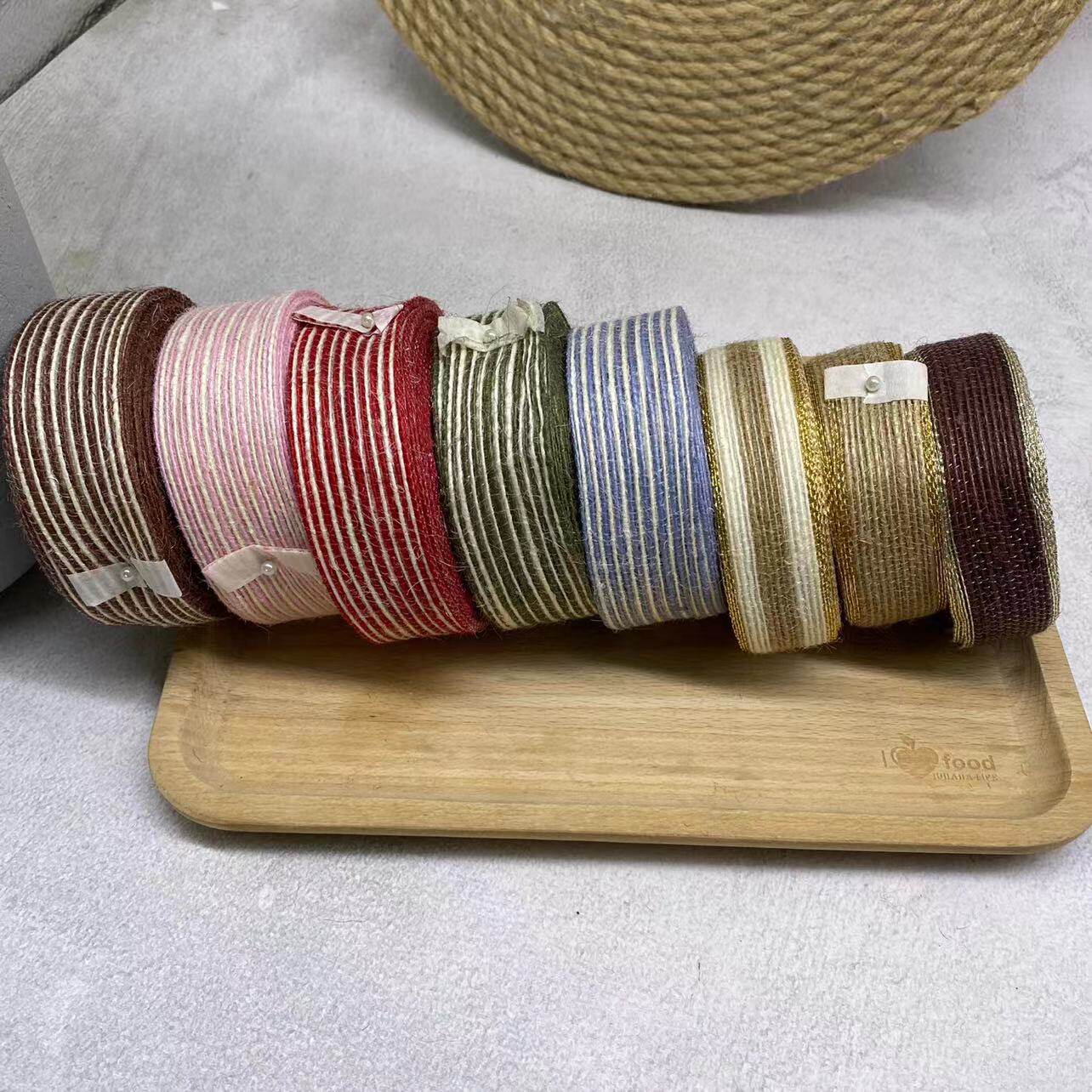 彩色鱼丝线宽扁薄金丝麻绳编织蝴蝶打结工艺品装饰手工diy材料