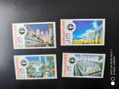 新加坡1995年邮展建筑邮票4全新