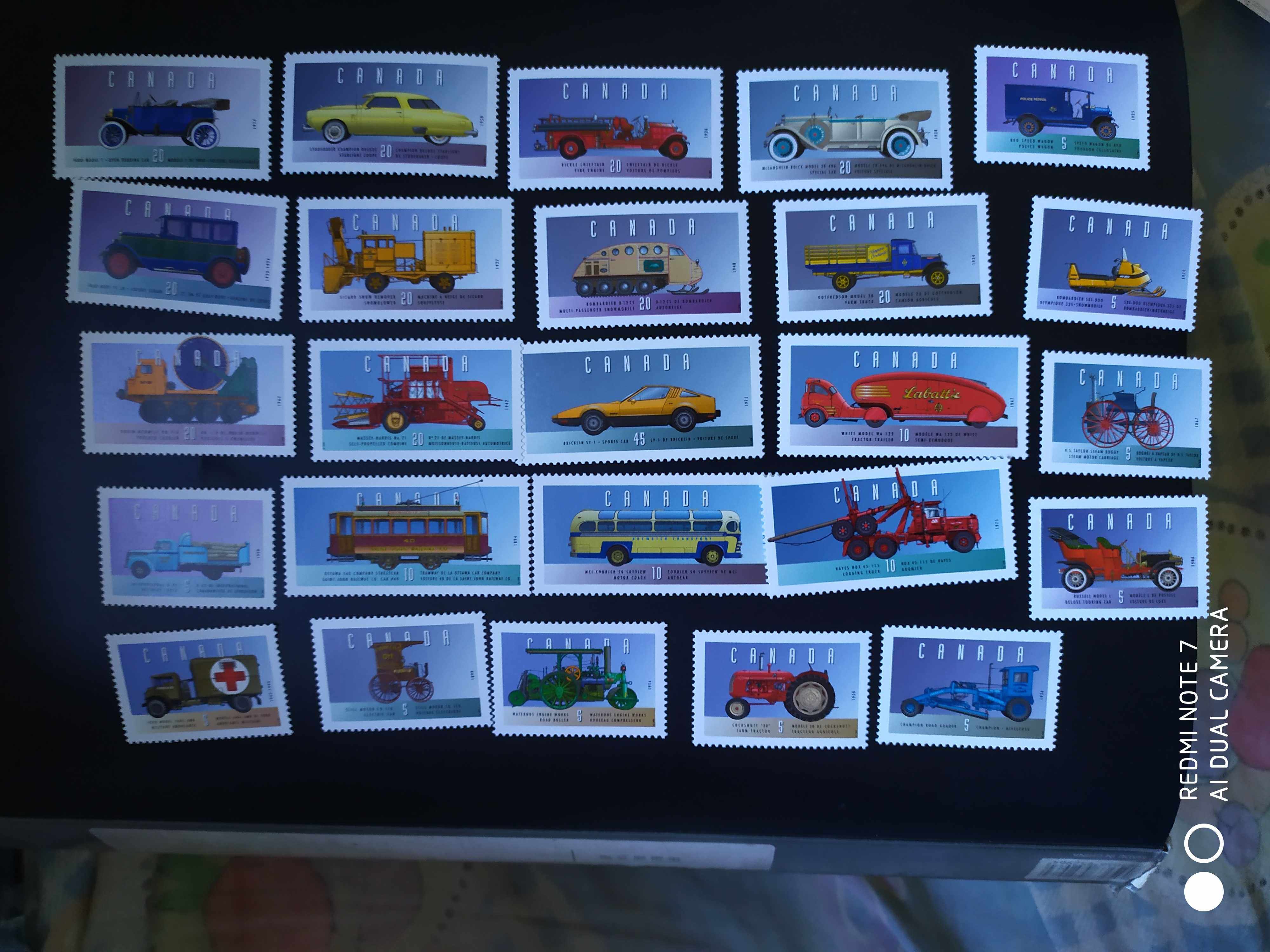 加拿大1996年汽车邮票25全新