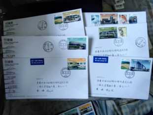 香港2016年公共建筑首日实寄封6全（双戳清晰）