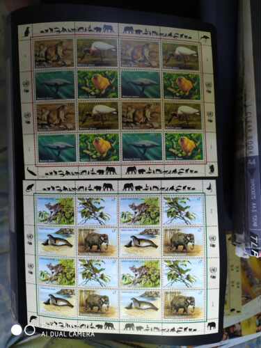 联合国1994年濒危动物邮票小全张2新