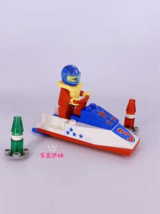 乐高Lego 1996年绝版 经典城镇比赛系列 6517 救生艇 益智玩具