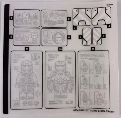 复仇者联盟贴纸钢铁侠机甲乐高