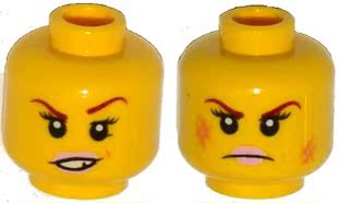 乐高Lego 未来骑士团人仔零配件 3626 梅西头部 nex031 nex133