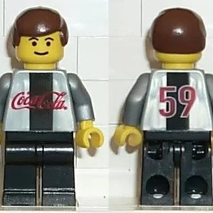 全新 乐高Lego 正品 2002韩日世界杯 可口可乐联名足球人仔 4472