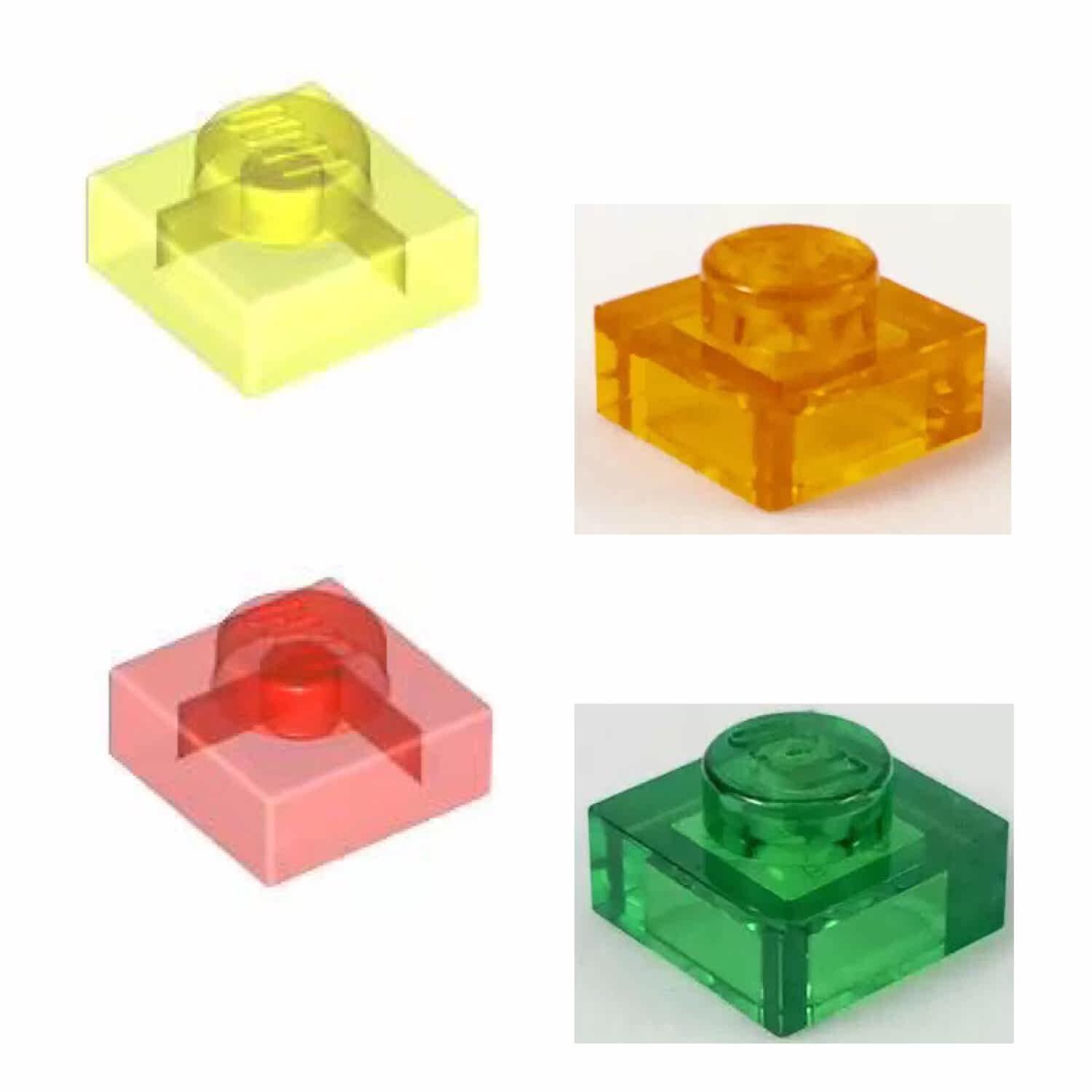 全新 乐高lego 零配件 3024 1x1 基础板 多色 透明色系 5颗一组