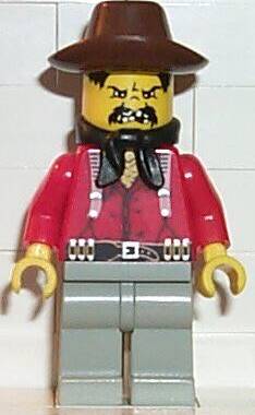 乐高Lego 西部牛仔系列 人仔 ww008 土匪2 1996年6755 6761