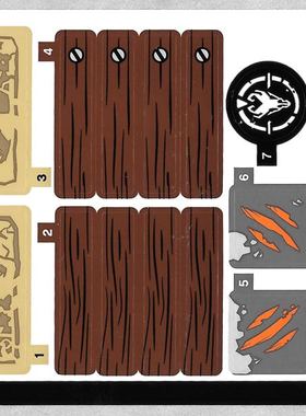 全新 乐高Lego 70655 原装贴纸 幻影忍者系列 捕龙部落大本营