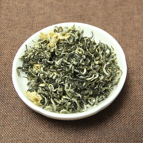 茉莉飘雪 伏天茉莉 蒙顶烘青绿茶6窨炒花 冷泡适宜 50g装